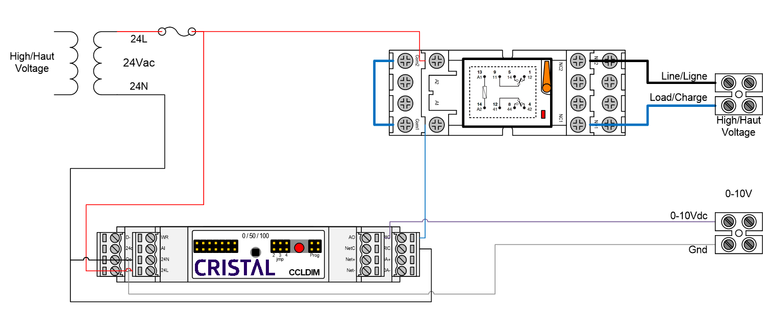 Common relay wiring