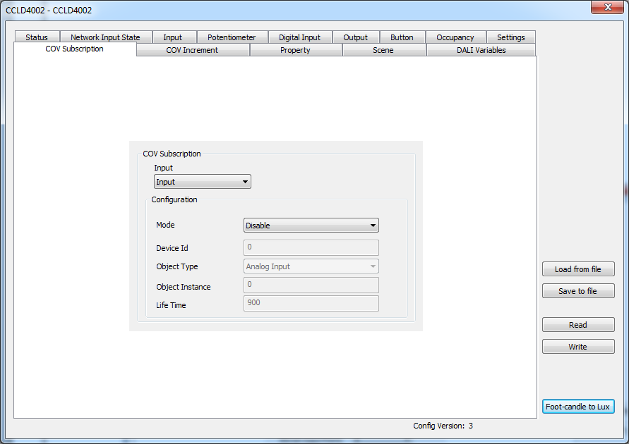 Fenêtre COV Subscription